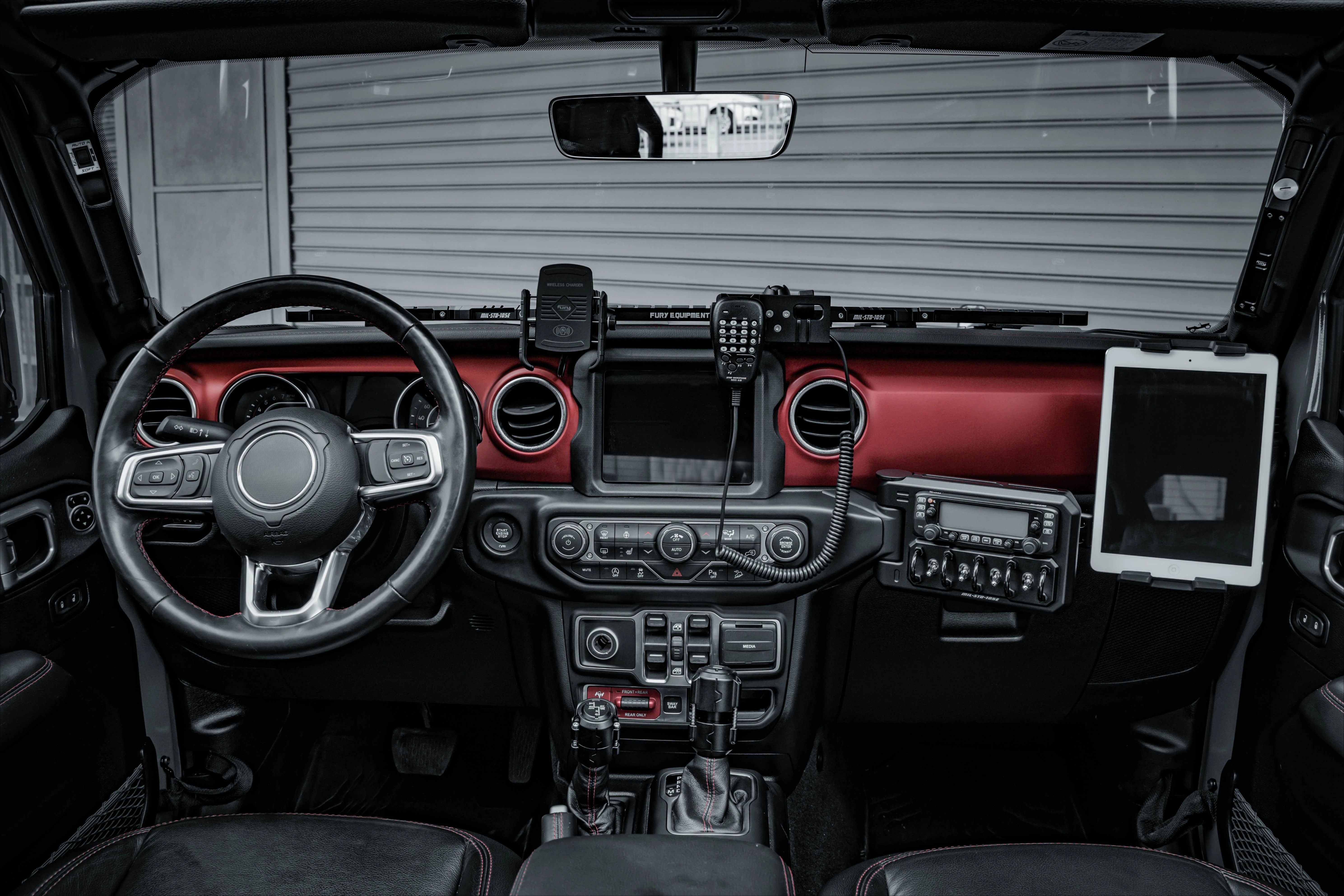 Fury 2018+ Accessories Aluminum Passenger Control Panel Kit With Bracket for  Wrangler JL